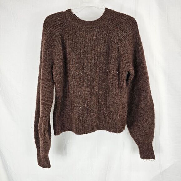 Athleta Women's Layover Crew Sweater Size Medium Color Mahogany - Picture 1 of 4
